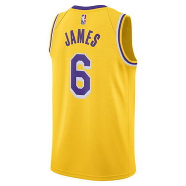 Фланелка Nike Lakers Icon Edition 2020 NBA Swingman Жълто | CW3669-738, 1