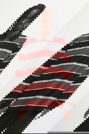 Поло тениска Carhartt WIP Striped Long Sleeve Malone Rugby Shirt Многоцветен | I035313.37UXX, 0