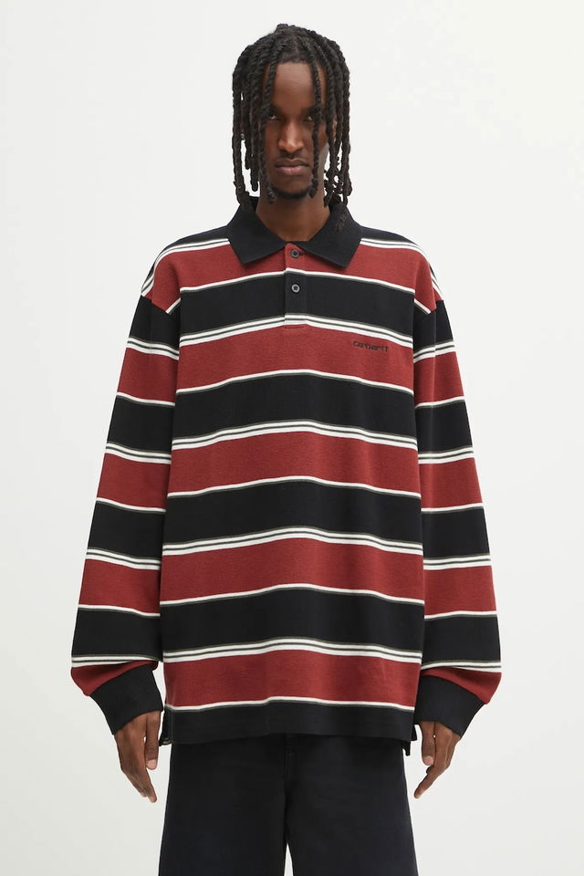 Striped Long Sleeve Malone Rugby Shirt