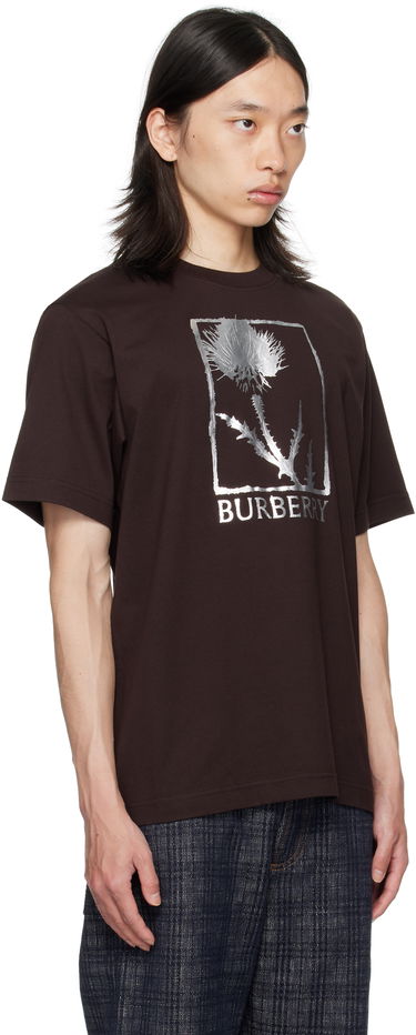 Тениска Burberry Burberry Foil Graphic T-Shirt Кафяво | 8116887, 1