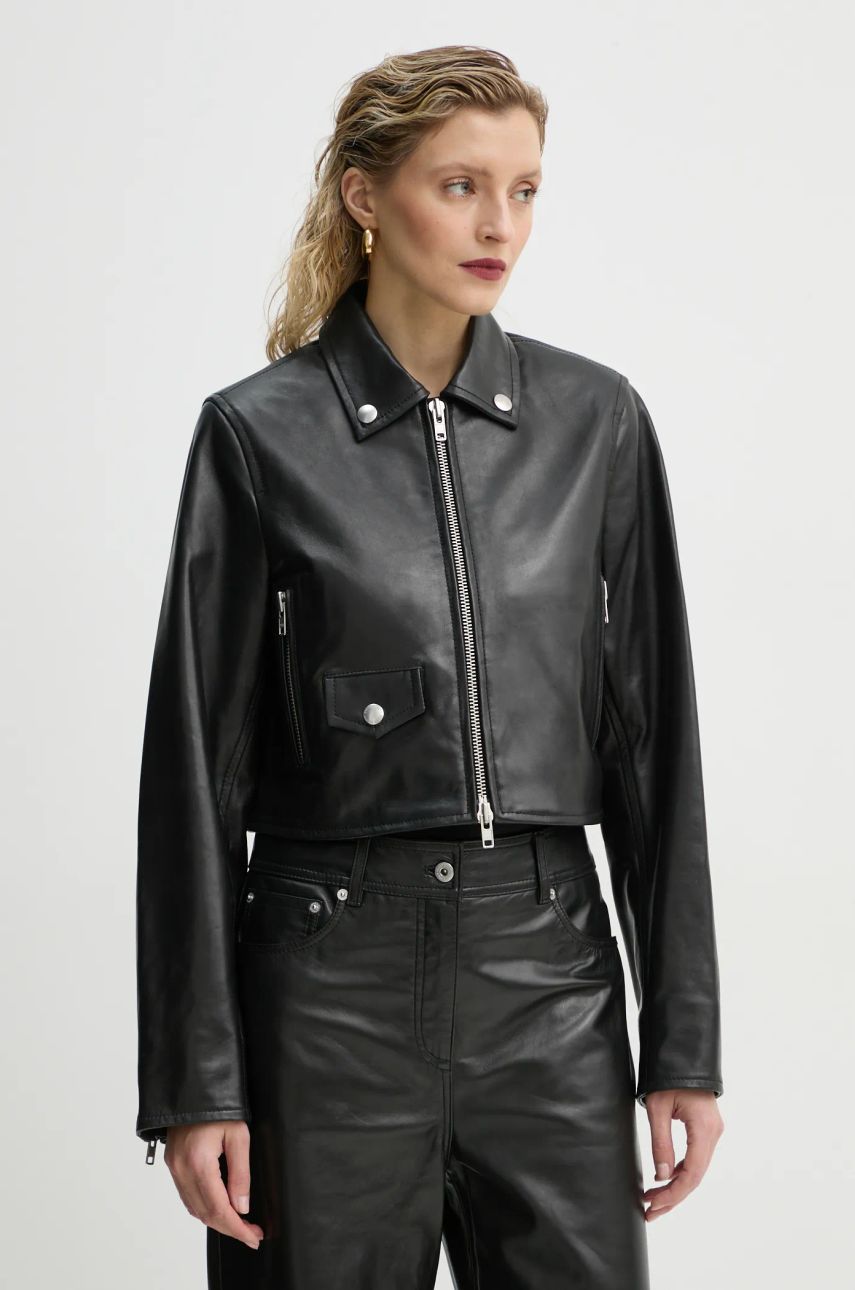 Яке STAND STUDIO Stand Studio Brooke Cropped Leather Jacket Черно | 66384.7750, 0