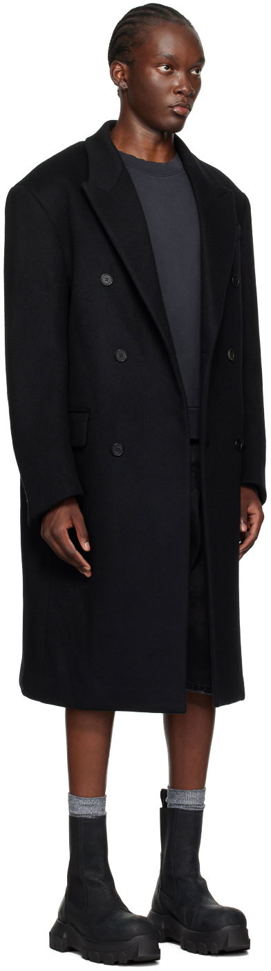 Палта We11done Double-Breasted Wool Coat Черно | WD-CT2-24-068-M-BK, 1