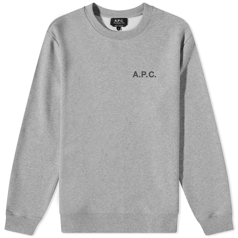 Пуловер A.P.C. Arliss Logo Crewneck Сиво | COEVV-H27691-PLA, 0