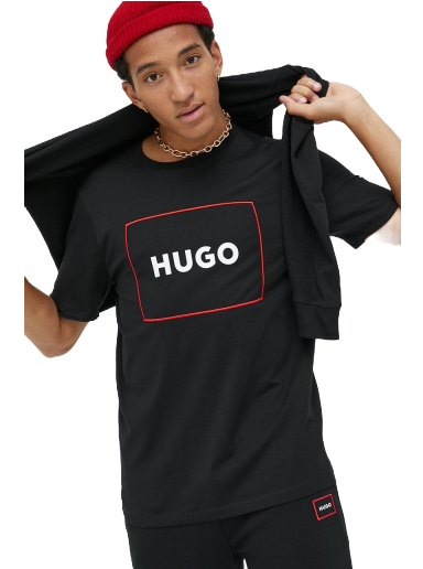 Тениска BOSS Cotton T-Shirt Черно | 50475330