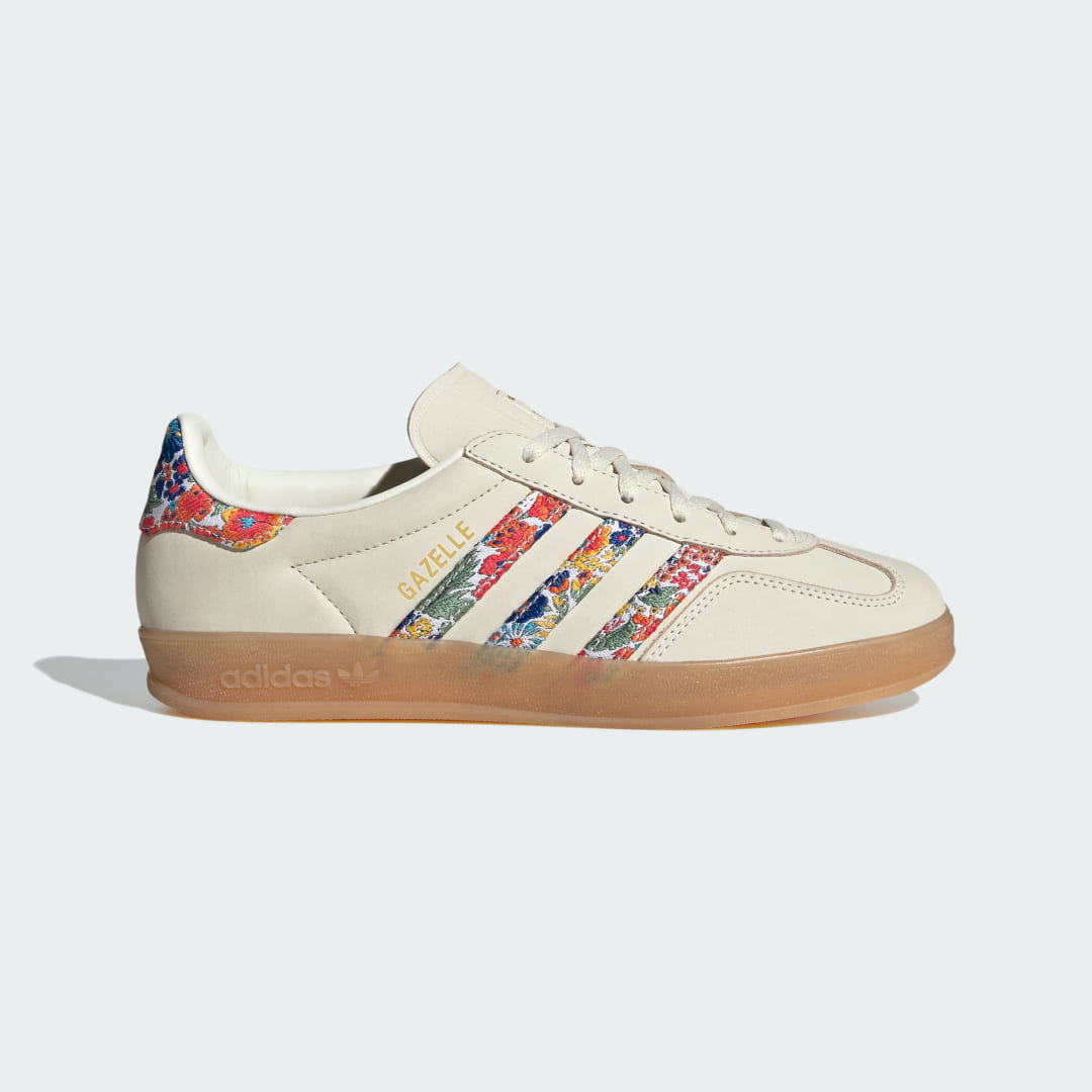 Кецове и обувки adidas Originals Gazelle Indoor x Liberty London Бежово | JH7370, 0
