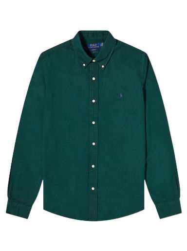 Риза Polo by Ralph Lauren Garment Dyed Button Down Shirt Зелено | 710805564047