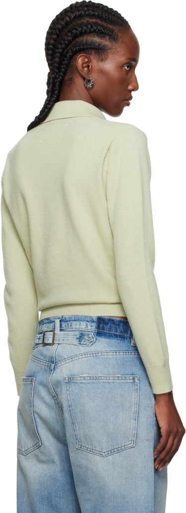 Поло тениска Maison Margiela Maison Margiela Longsleeve Polo Зелено | S51GL0063 M13144, 2