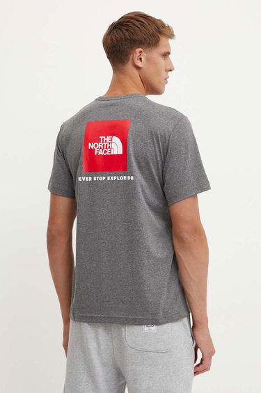 Тениска The North Face Short Sleeve Red Box Graphic T-Shirt Сиво | NF0A87NPDYY1, 0