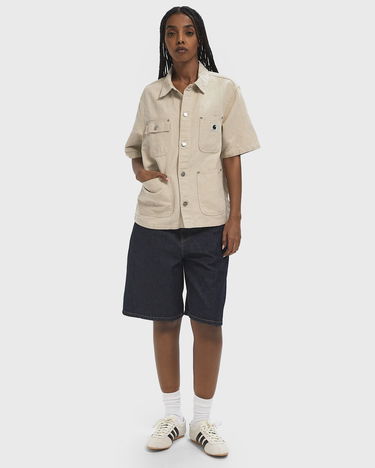 Риза Carhartt WIP Short Sleeve Michigan Shirt Бежово | I035573-05.02, 2