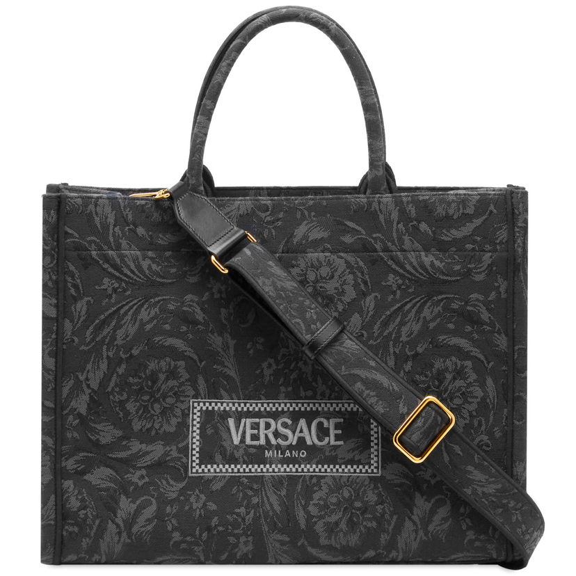 Голяма пазарска чанта Versace Large Tote Bag Черно | 1011562-1A09741-2BM0V