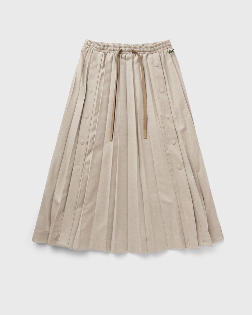 Пола Lacoste Beige Pleated Midi Skirt Бежово | JF4187-ICC