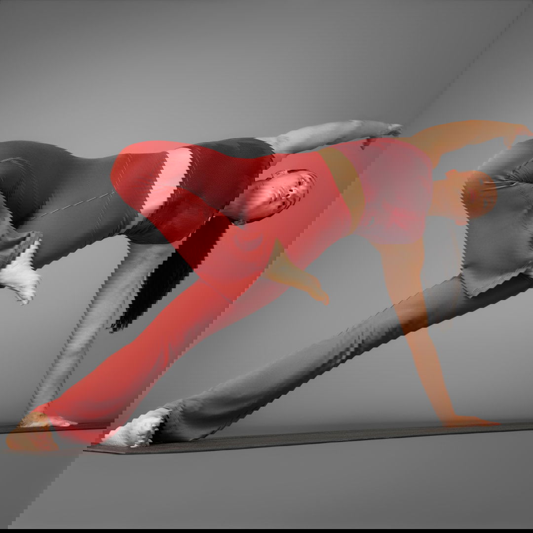 Клинове adidas Performance Flare Yoga Pants Червено | JI8351, 0