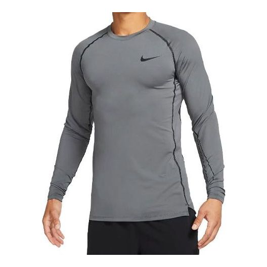 боди Nike Pro Slim Fit Long-Sleeve Top Сиво | DD1980-068, 0