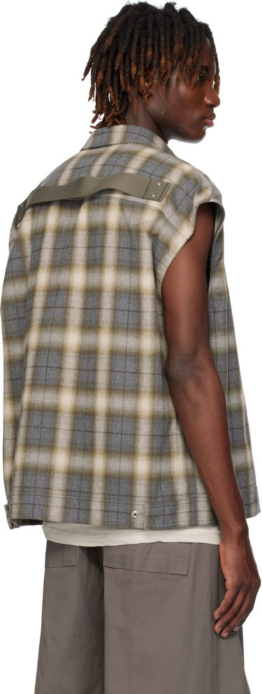 Риза Rick Owens Rick Owens Sleeveless Jumbo Outer Shirt Сиво | RU01E5776 CP, 2