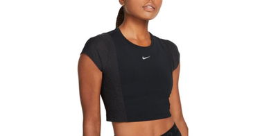 Съкратен топ Nike Triko Pro Dri-FIT Черно | dd6501-010, 1