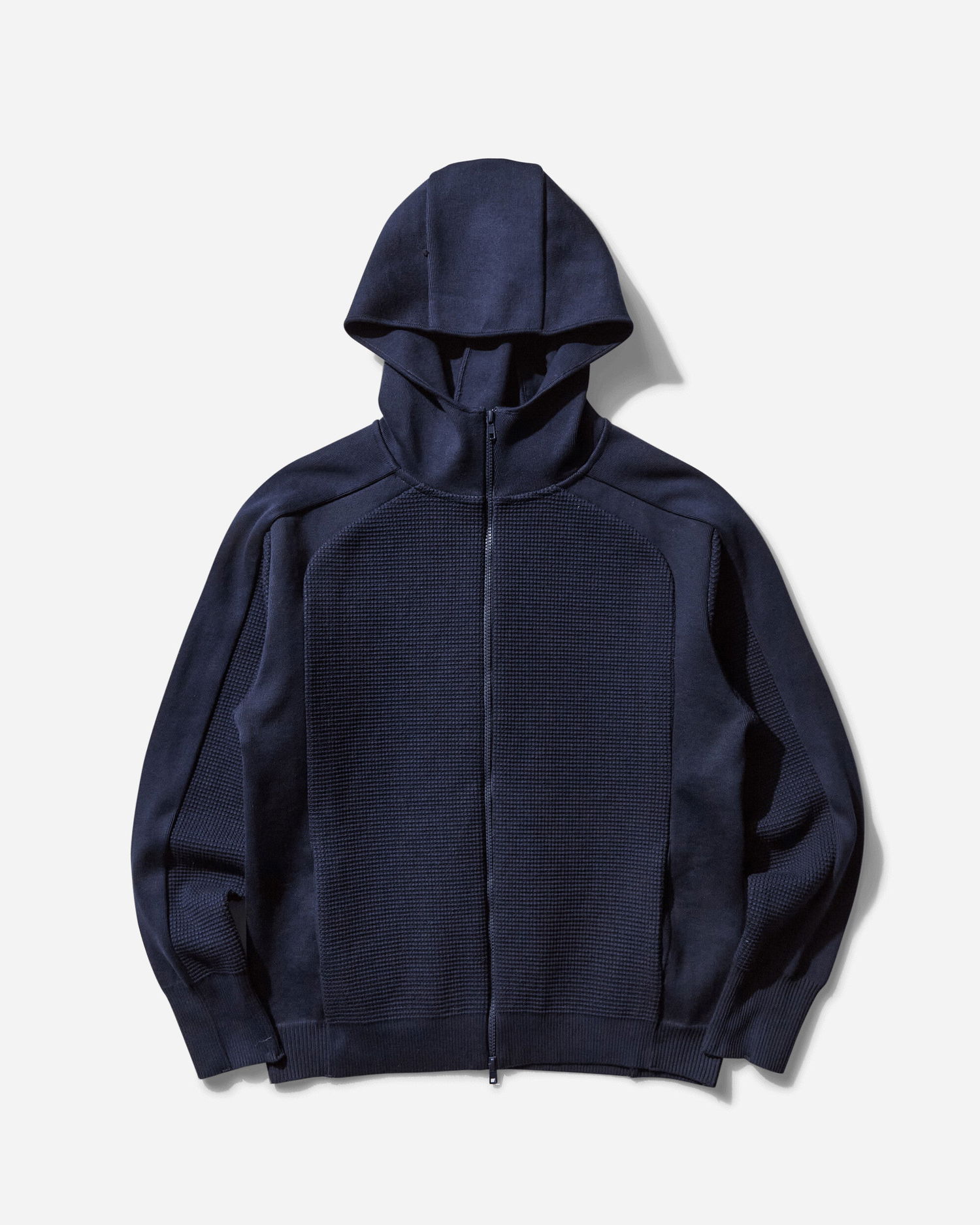 Суитчър GR10K Waffle Knit Cotton Hoodie Тъмно синьо | BG242150JA 37, 1