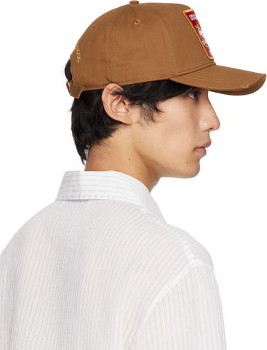 Шапка с козирка DSQUARED2 Dsquared2 Canadian Patch Baseball Cap Кафяво | BCM0367_05C00001_5092, 2