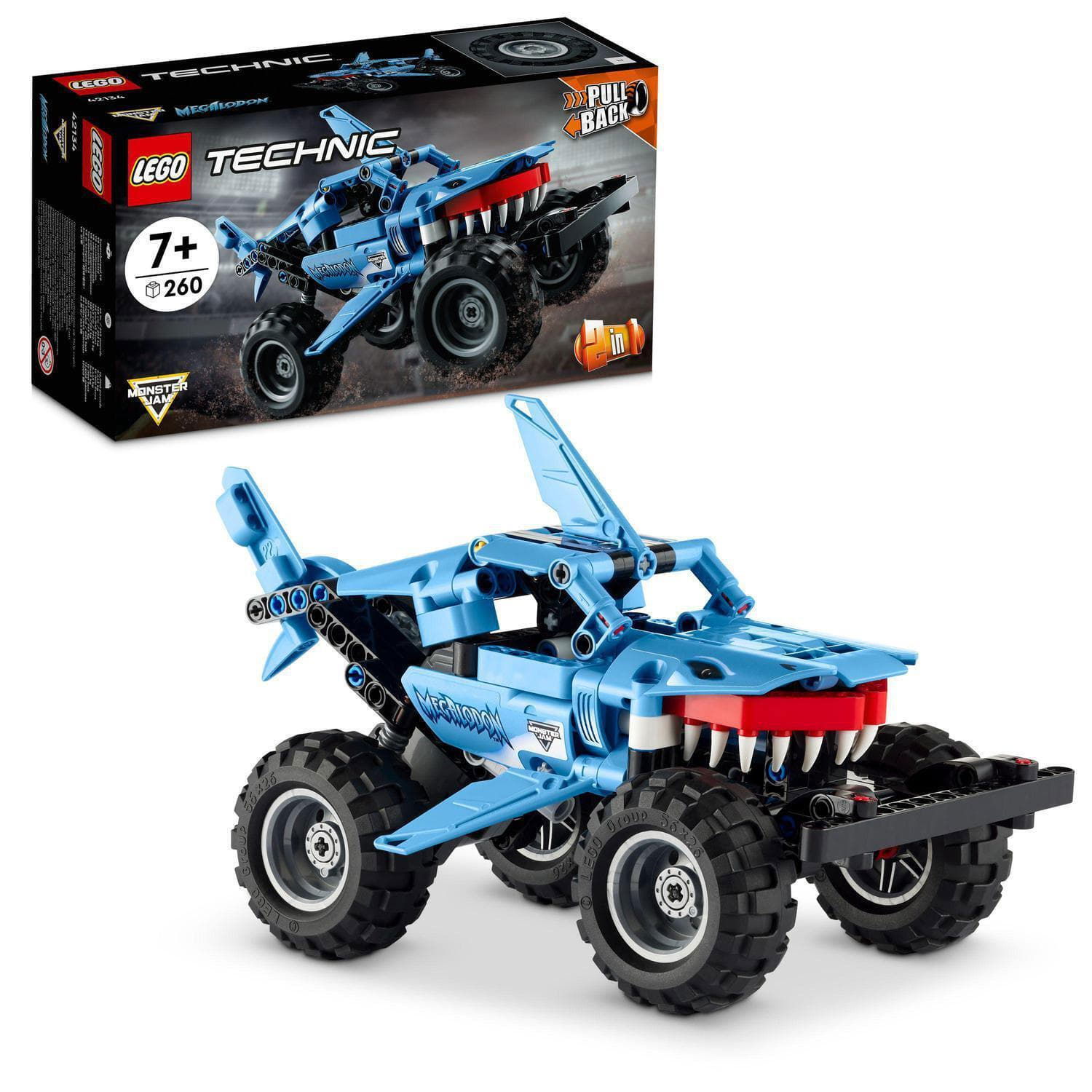 Колекционерско LEGO Technic 42134 Monster Jam Megalodon Многоцветен | 42134LEG, 0