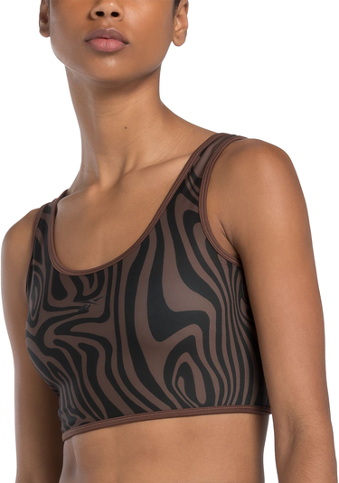 Бански Reebok Reebok Mod Safari Poly Sports Bra Кафяво | 100076289, 0