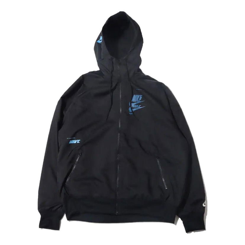 Суитчър Nike Sportswear Woven Breathable Hooded Jacket Черно | DM6868-010