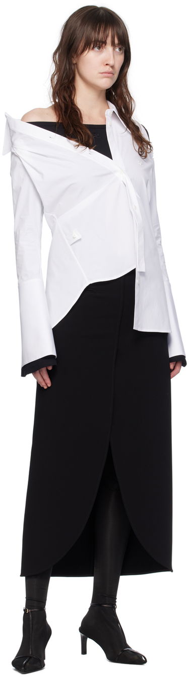 Пола Courrèges Courrèges Ellipse Midi Skirt Черно | 224CJU142PL0159, 3