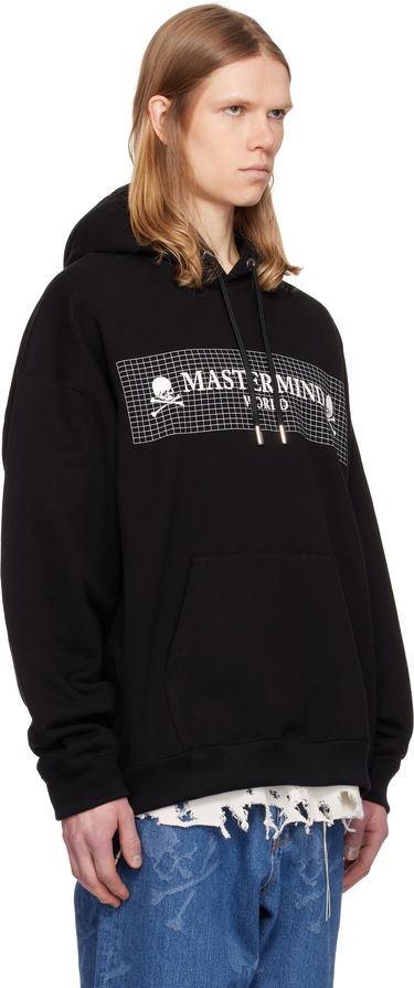 Суитчър Mastermind WORLD Mastermind World Boxy Fit Grid Hoodie Черно | MW25S14-SW014-015, 1