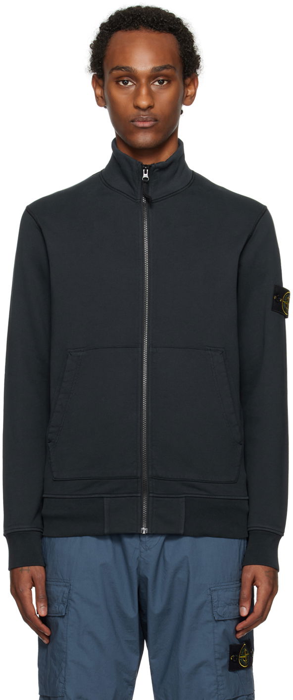 Пуловер Stone Island Zip Sweater Тъмно синьо | 801564351, 0