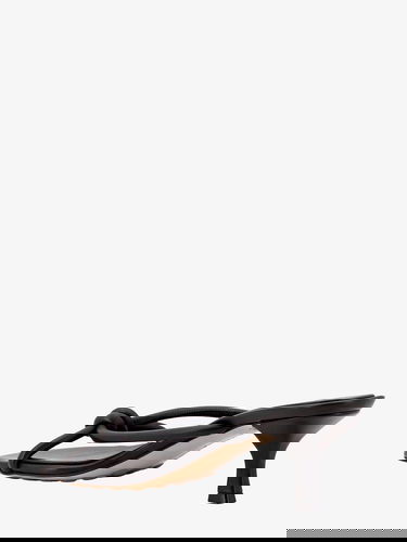 Кецове и обувки Bottega Veneta Blink Knotted Leather Sandals Черно | 775417V3H601000, 2