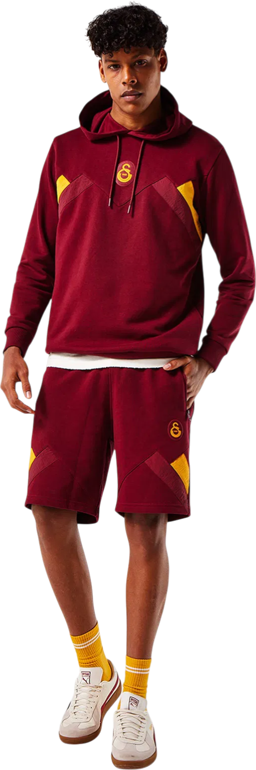 Комплект Puma Galatasaray Istanbul Hooded Sweatshirt and Shorts Бургунди | e251114-100, 0