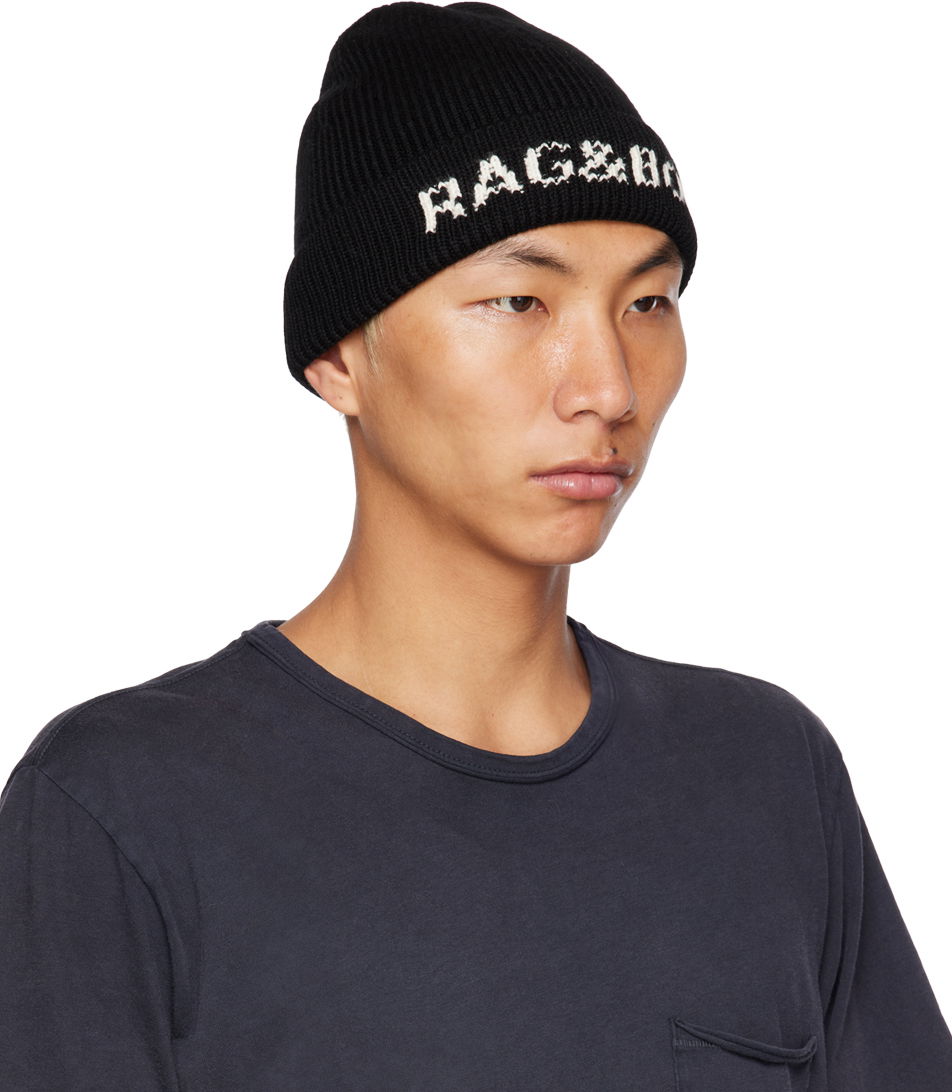 Шапка rag & bone Rag & Bone Margo Beanie Черно | WJK22HS000BV00, 1