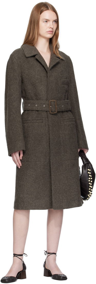 Палта LEMAIRE LEMAIRE Belted Tailored Coat Кафяво | CO1119 LF504, 3