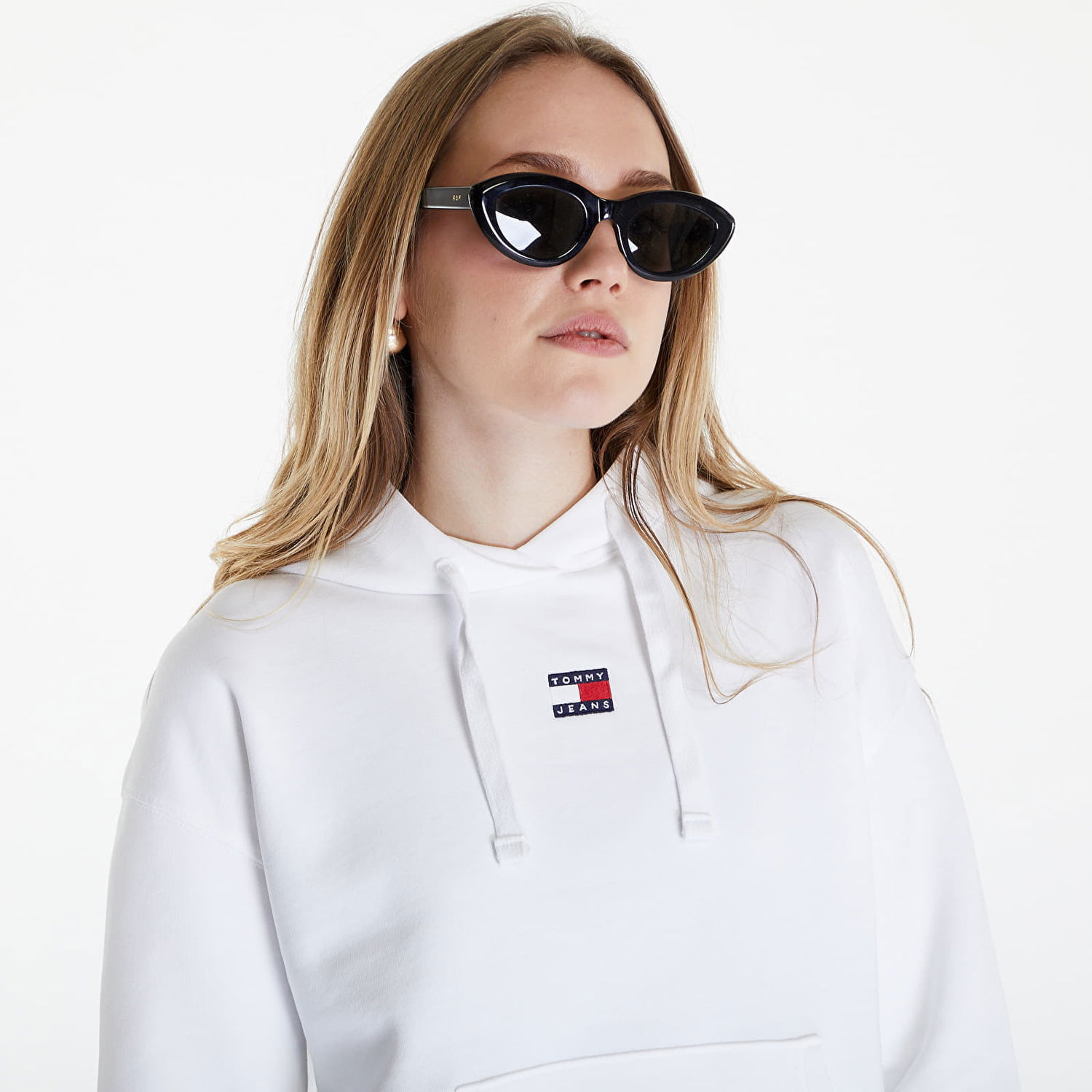 Суитчър Tommy Hilfiger Boxy Badge Hoodie White Бяло | DW0DW17326 YBR, 1