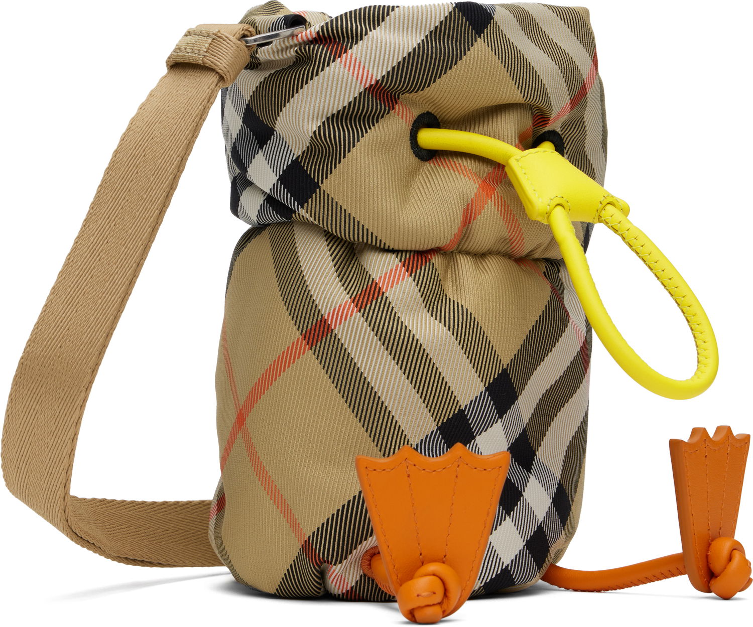 Чанта през рамо Burberry Bottle Bag Duck Nylon Бежово | 8089351, 1