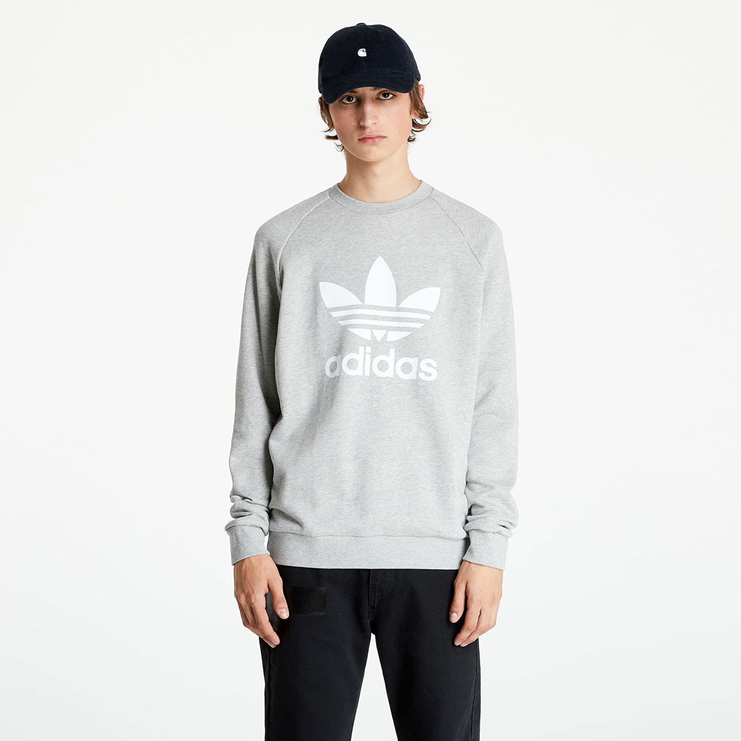 Суитчър adidas Originals Trefoil Crew Medium Сиво | H06650, 0