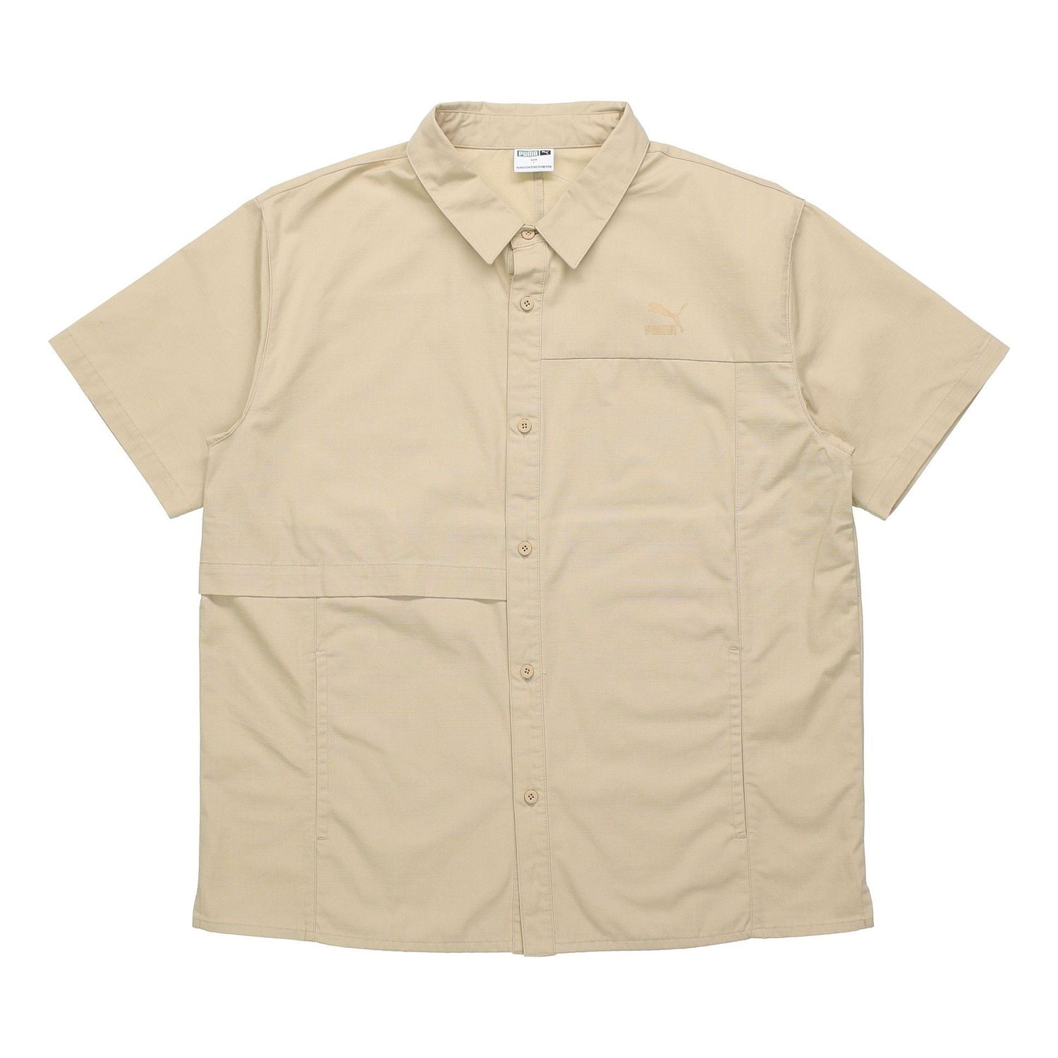 Риза Puma Classics Oversized Short Sleeve Shirt Бежово | 533739-12, 0