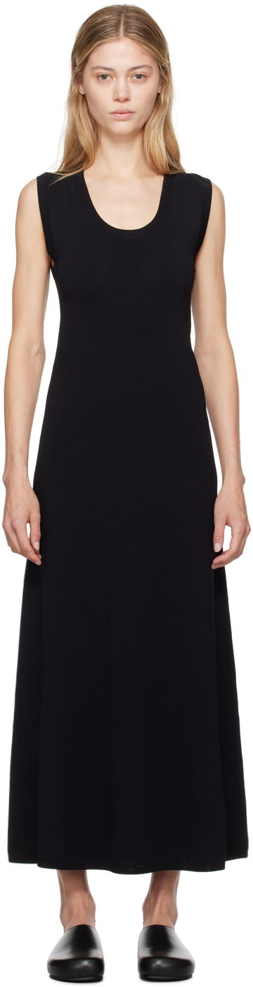 Pокля Róhe Scoop Neck Maxi Dress Черно | 412-23-180, 0