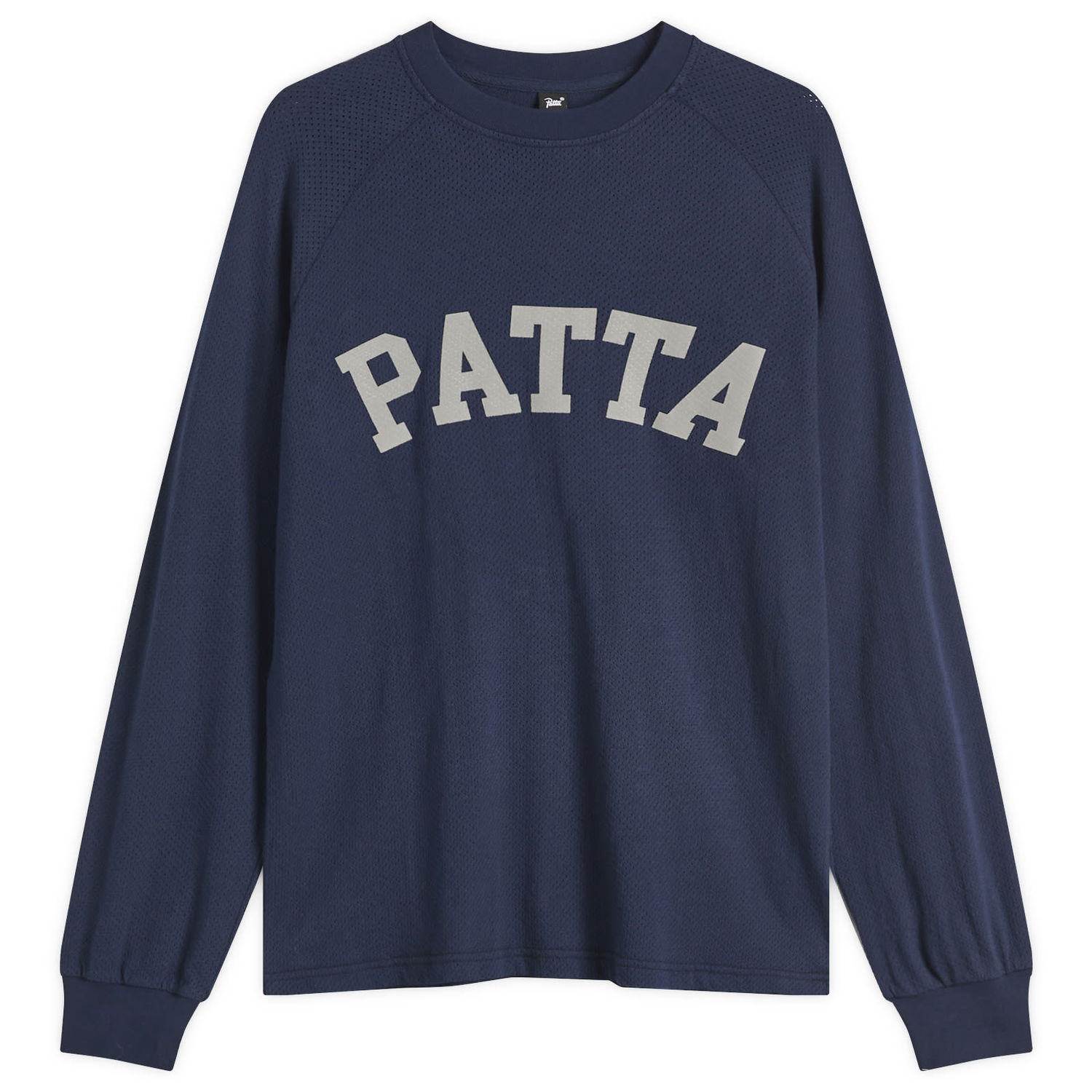 Пуловер Patta Patta Arc Logo Mesh Long Sleeve T-Shirt Тъмно синьо | POC-SS25-5150-299-0002-153, 1