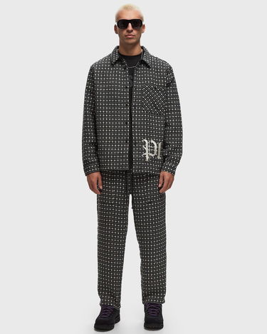 Риза Pleasures Cross Work Shirt With Regular Fit Сиво | P24F036, 2