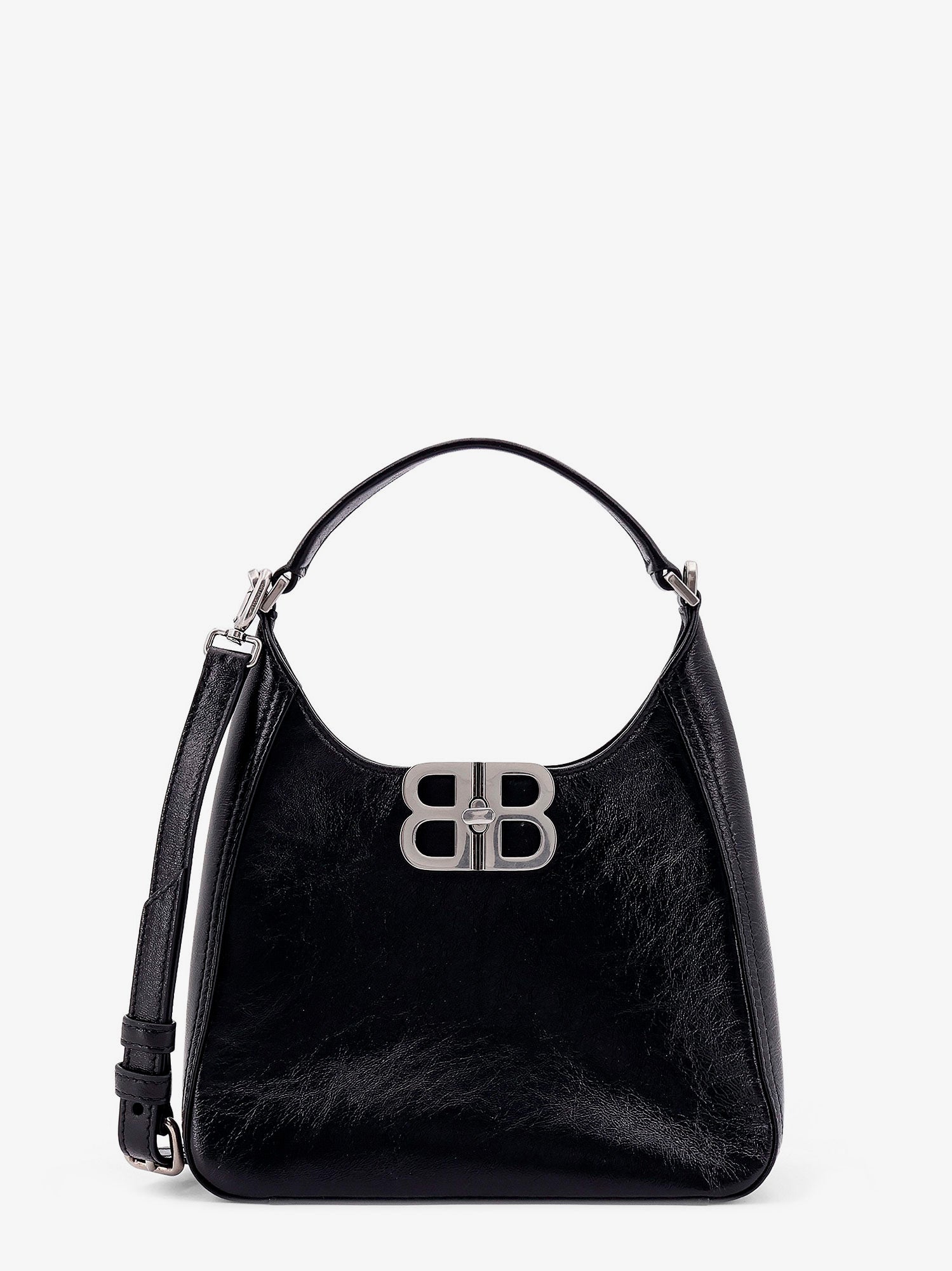 Дамска чанта Balenciaga Soft Hobo S Handbag Черно | 8019282ABFJ1000, 0