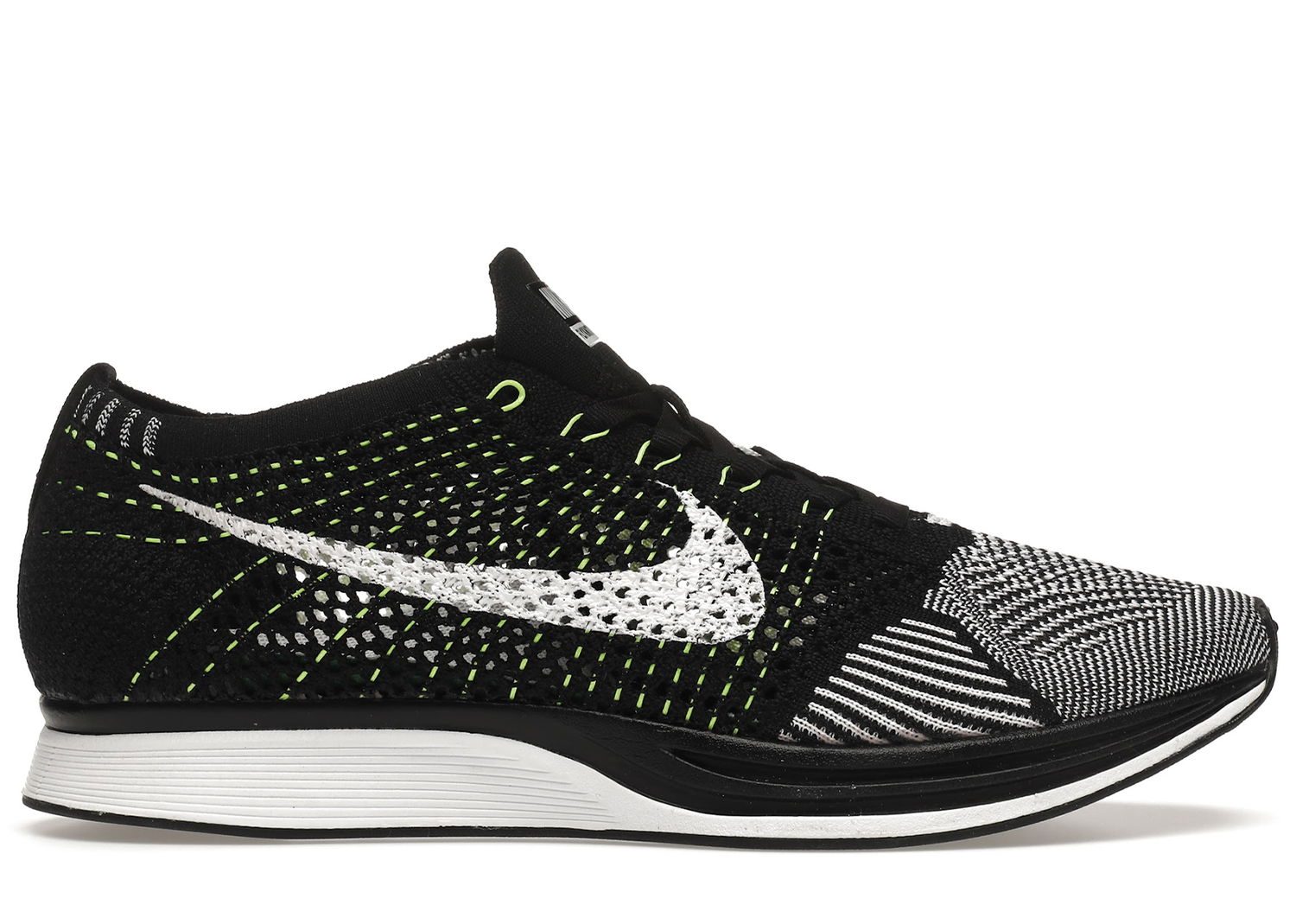 Кецове и обувки Nike Flyknit Racer "Black White Volt" Черно | 526628-011, 0
