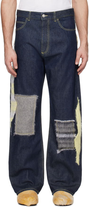 Дънки Marni Marni Wool Patched Bull Denim Jeans Синьо | PUJU0021LX USCX27, 0