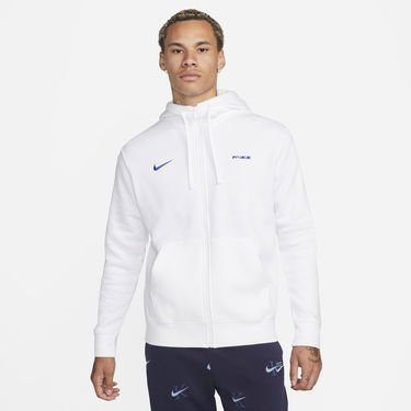 Суитчър Nike FFF Club Fleece Full-Zip Hoodie Бяло | DH4958-100, 0