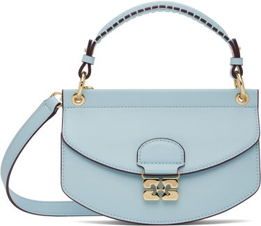 Дамска чанта GANNI GANNI Apo-G Mini Top Handle Bag Синьо | A6352, 0