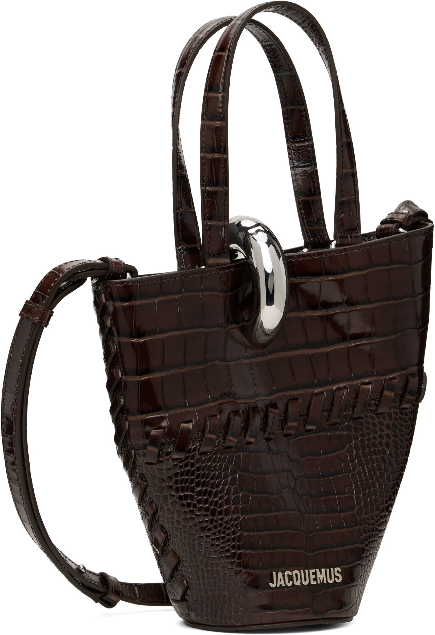 Голяма пазарска чанта Jacquemus Jacquemus 'The Small Bambola' Tote Кафяво | 25E243BA389-4301, 1