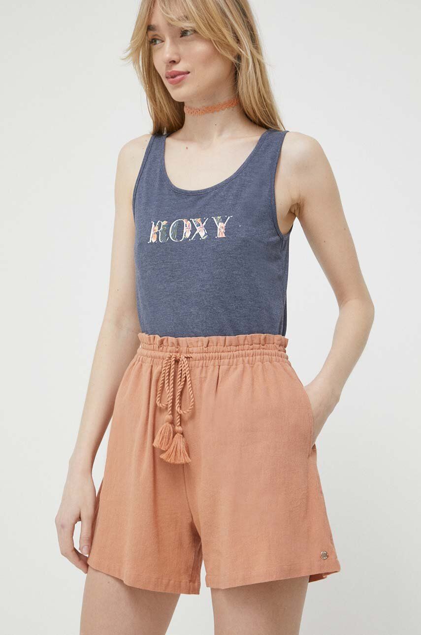 Къси панталони Roxy Sweet Souvenir High Waist Shorts Бежово | ERJNS03432, 0