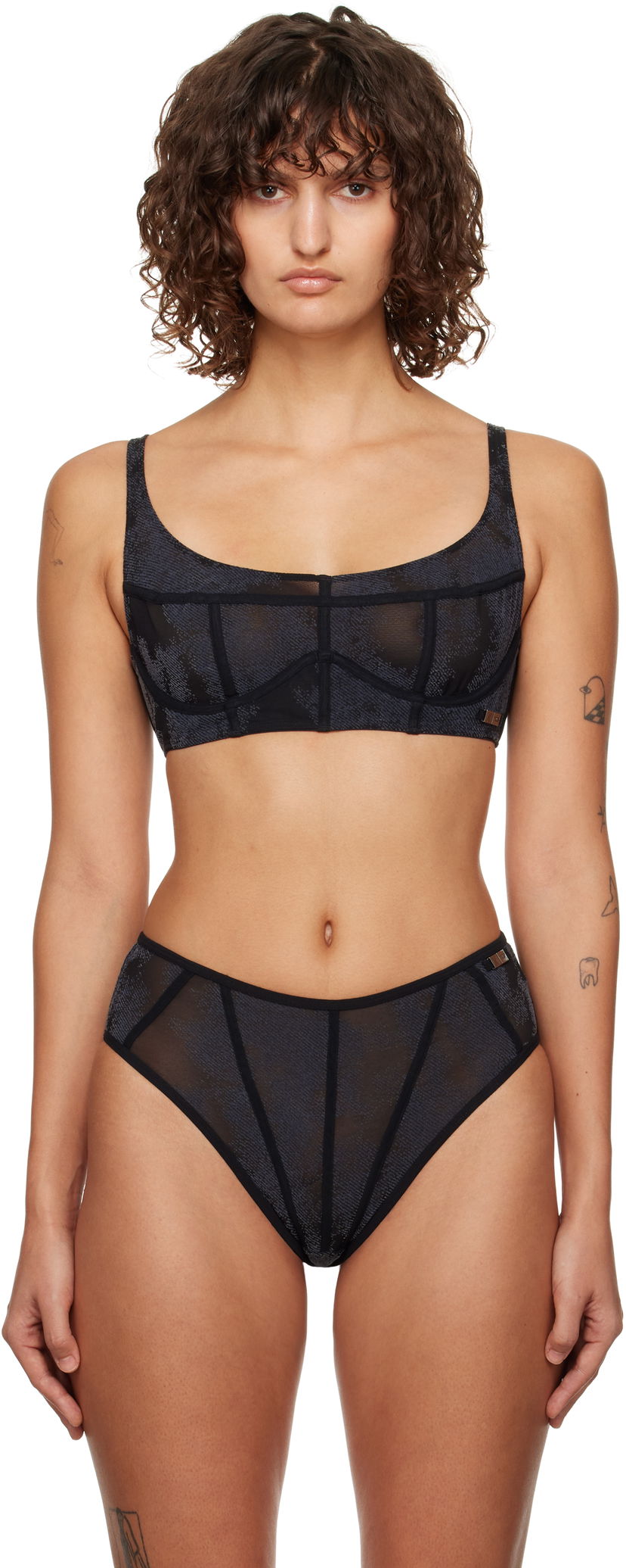 Сутиен Diesel Longline Bra Черно | A15642 0LKBW