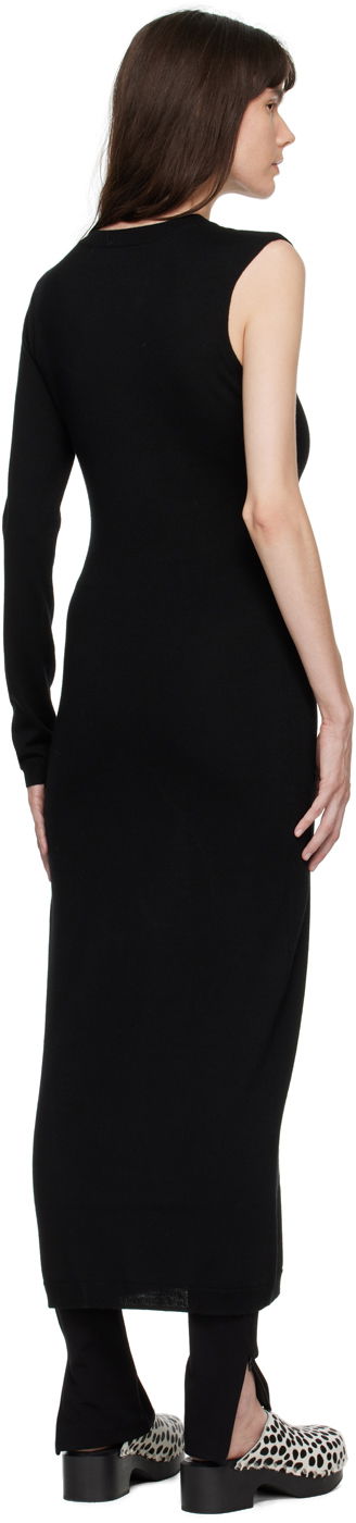 Pокля TOTEME TOTEME One-Sleeve Maxi Dress Черно | 224-6003-322, 2