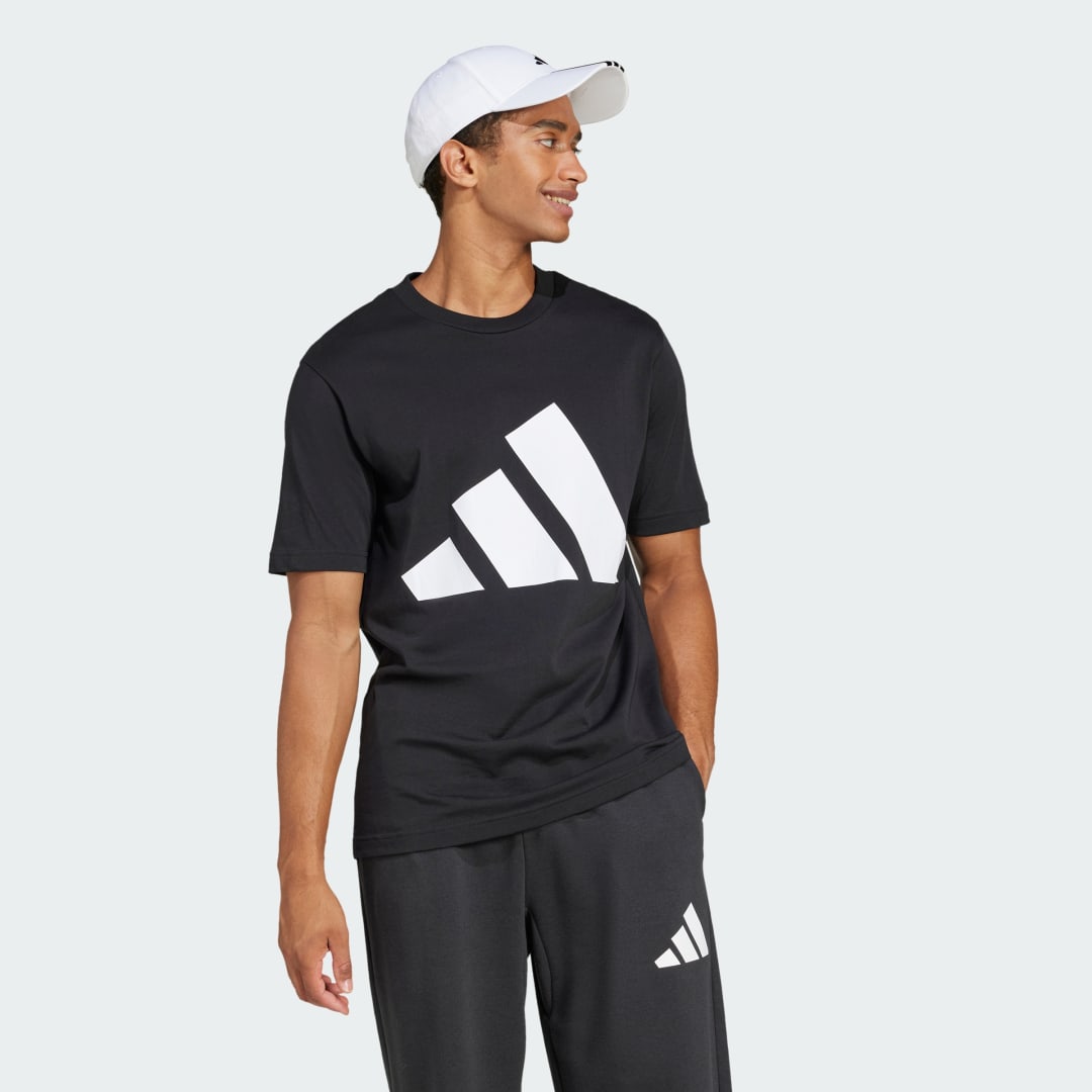 Тениска adidas Performance Essentials Big Logo Graphic T-Shirt Черно | JE8945, 1