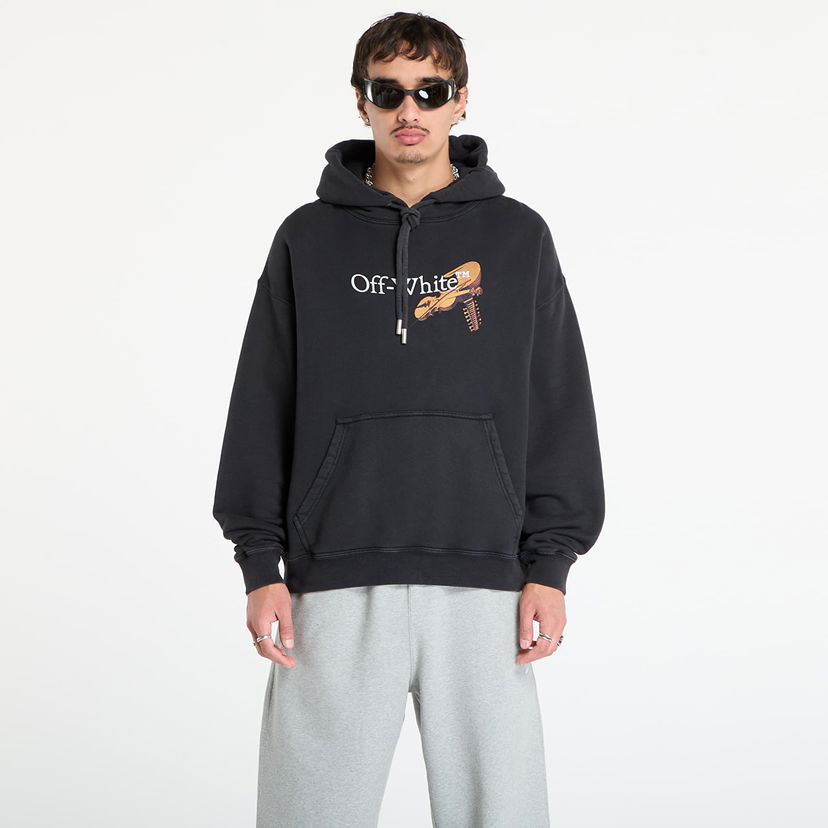 Суитчър Off-White Off-White Cupid Arrow Skate Hoodie Черно | OMBB085F25FLE0111301