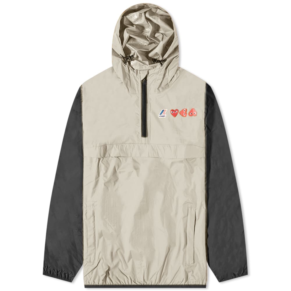 Ветровка Comme des Garçons K-Way x Half Zip Block Colour Jacket Бежово | P1J506-3, 0
